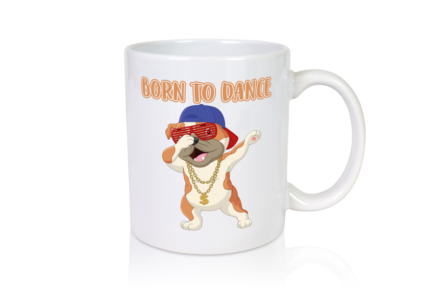 Born to dance | Mops Tasse Tänzer lustiger Hund Geschenkidee Tierliebhaber Humor