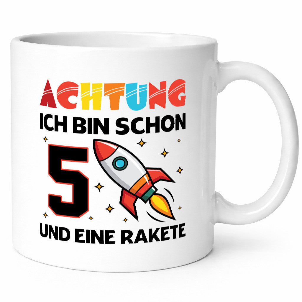 5. Geburtstag | Rakete Weltraum 5 Jahre Galaxy lustig Geschenkidee Geschenk