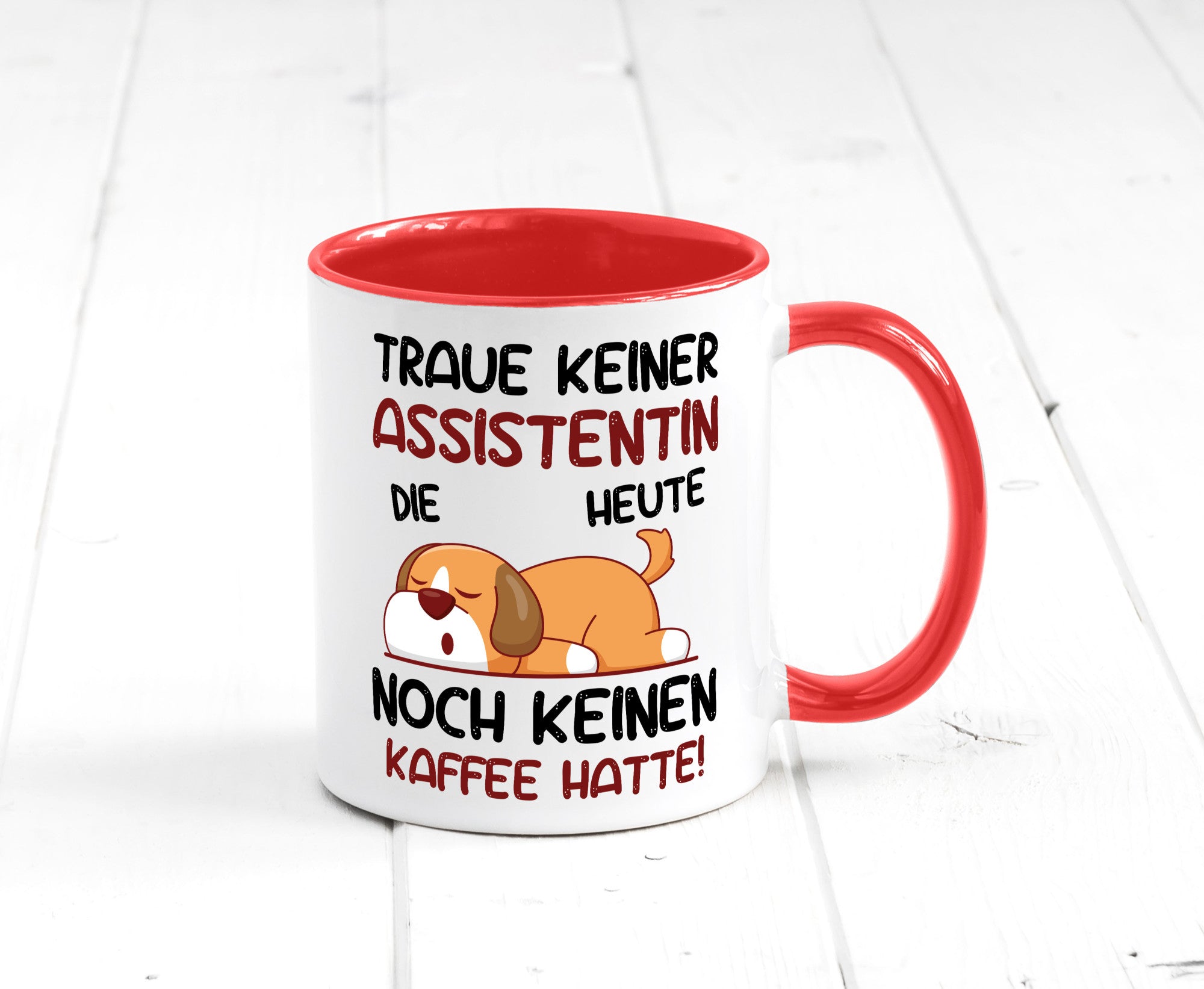 Traue keiner Assistentin | Assistenz Hilfskraft Humor Geschenkidee Tasse