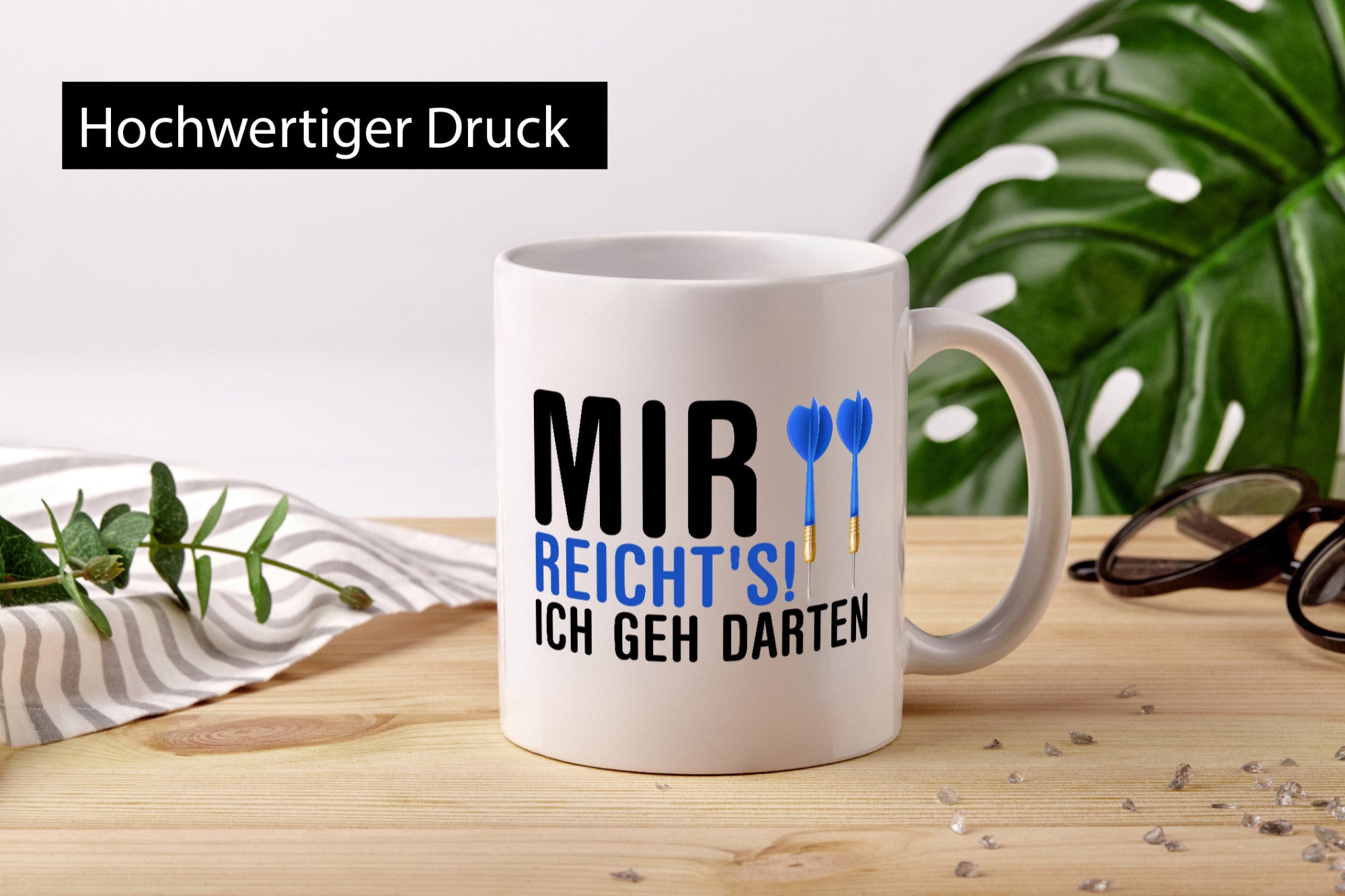 Mir reichts ich geh darten | Dart Dartspieler Dartpfeil Humor Geschenkidee Tasse