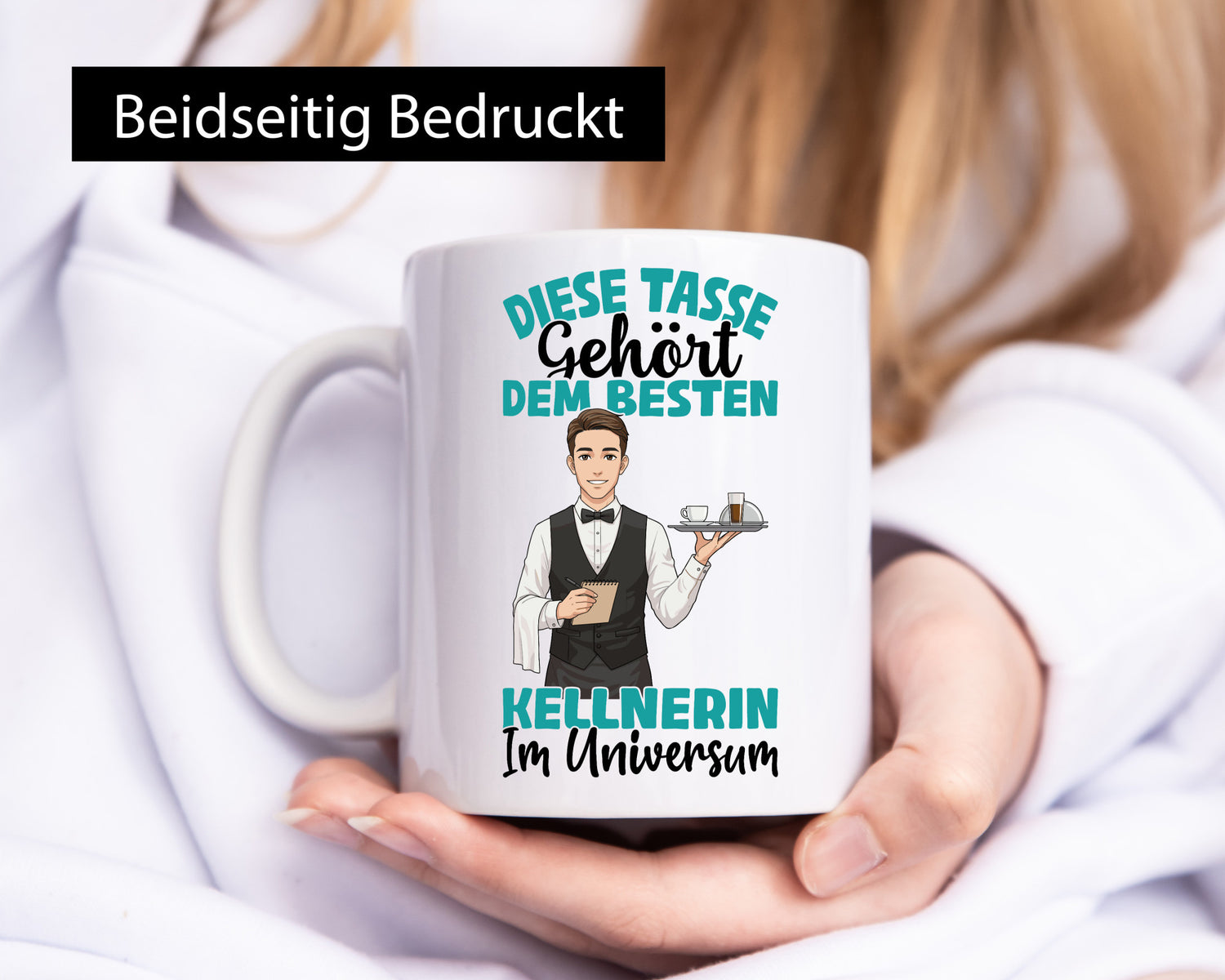 Im Universum: Kellner | kellnern Bedienung lustig Humor Geschenkidee Geschenk