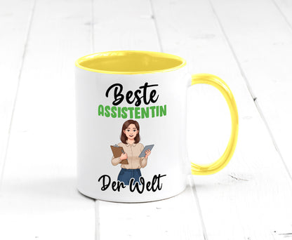 Beste Assistentin | Assistenz Hilfskraft v2 Geschenkidee Humor Tasse