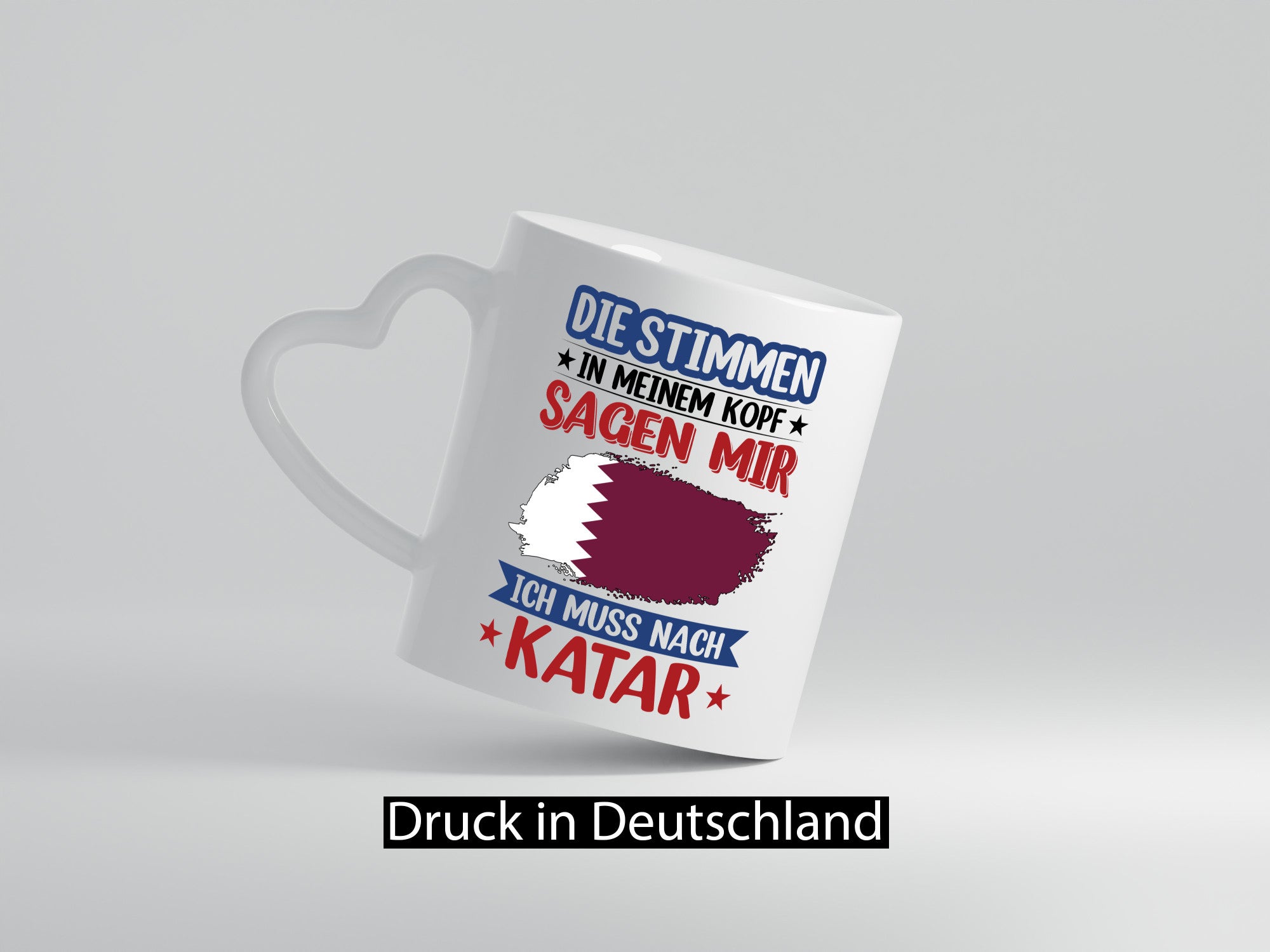Katar | Urlaub Stimmen in meinem Kopf Traumland Geschenk Humor Geschenkidee