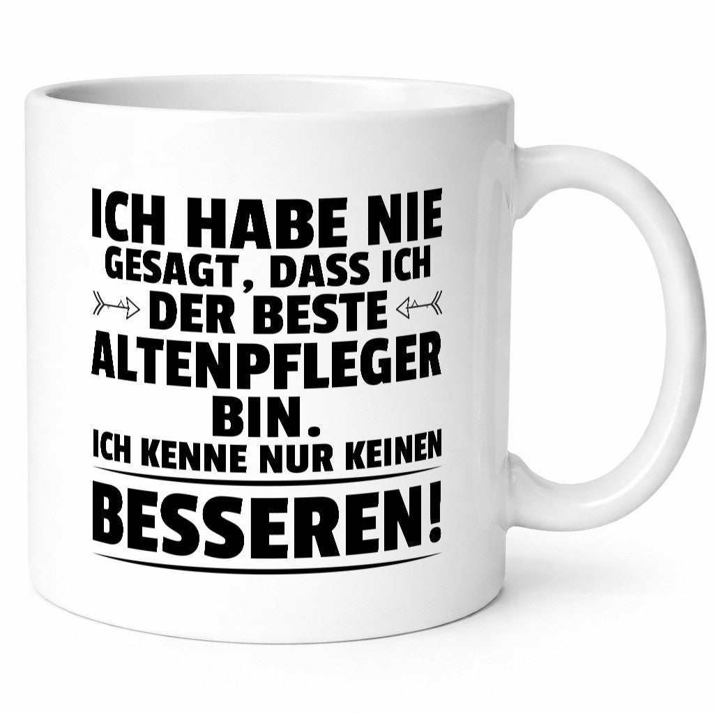 Der Beste Altenpfleger | Pflegepersonal Altenheim lustiger Spruch Geschenk Tasse