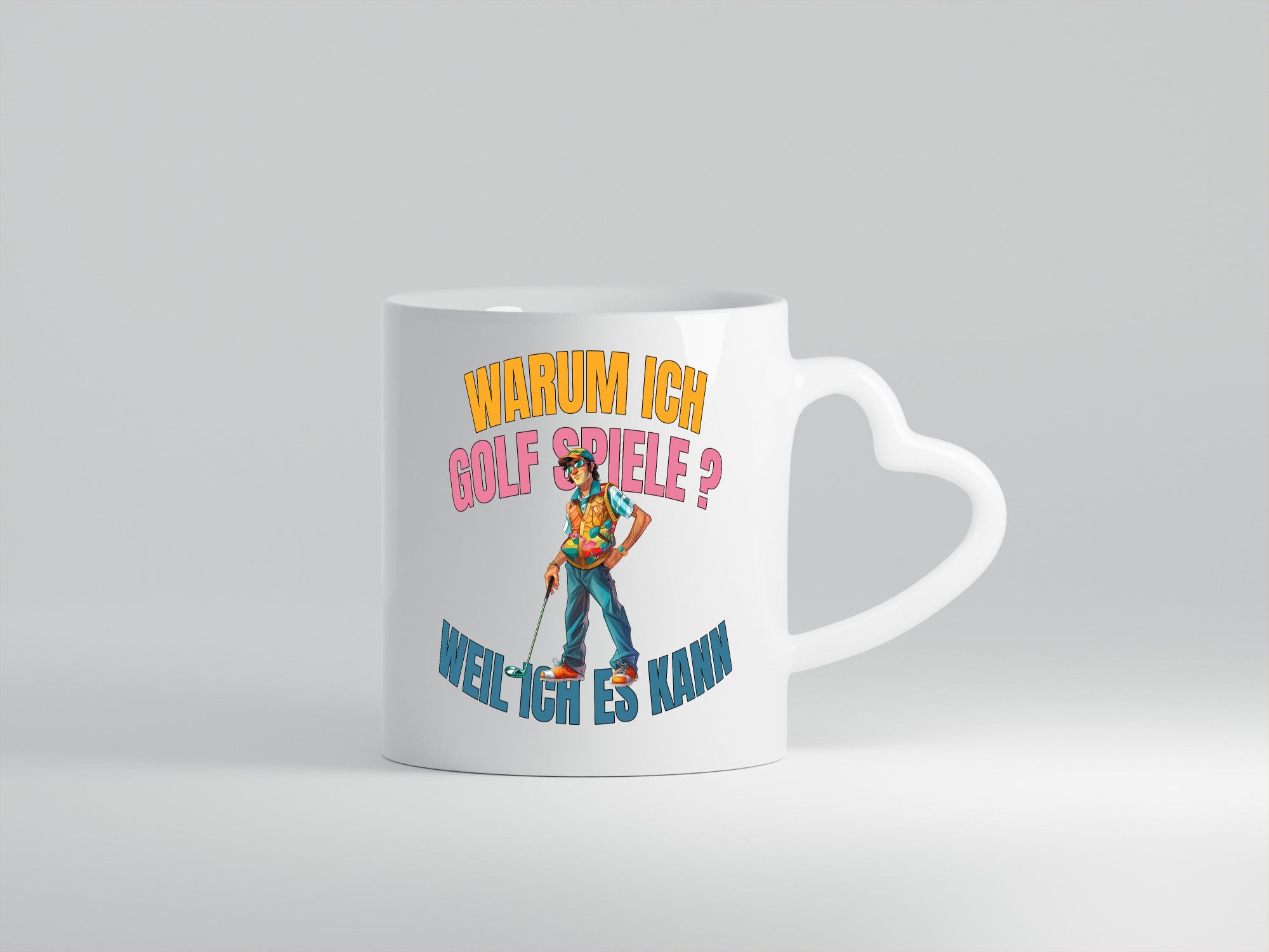 Der Golfspieler, Golfen, Freiheit beim Golfe, lustig Humor Geschenkidee