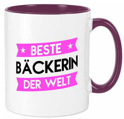 Beste Bäckerin | Bäckerei Frauen Backen lustig Humor Geschenkidee Geschenk Tasse