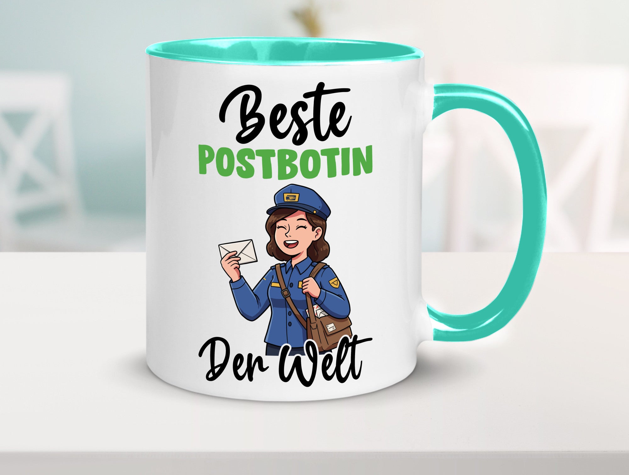 Beste Postbotin | Beruf Post Briefträger v2 lustig Arbeit Kollegen Büro
