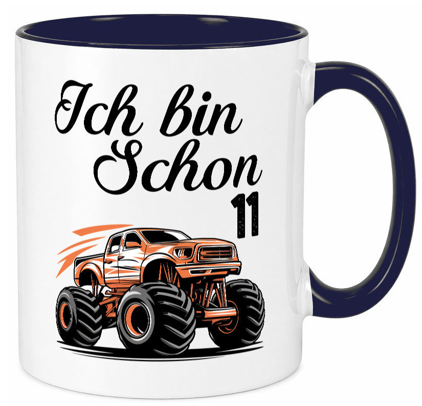 11. Geburtstag | Monster truck 11 Jahre lustiger Spruch Geschenk Geschenkidee
