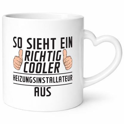 Richtig Cooler Heizungsinstallateur | Heizungsbauer Humor Geschenkidee Tasse