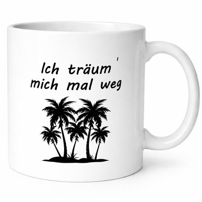 Ich Träum mich mal weg | Urlaub Palmen Strand lustig Humor Geschenkidee