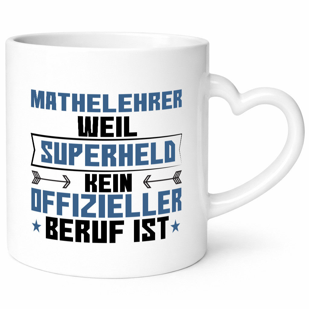 Superheld Mathelehrer | Lehrer Mathe lustig Humor Geschenkidee Geschenk Tasse