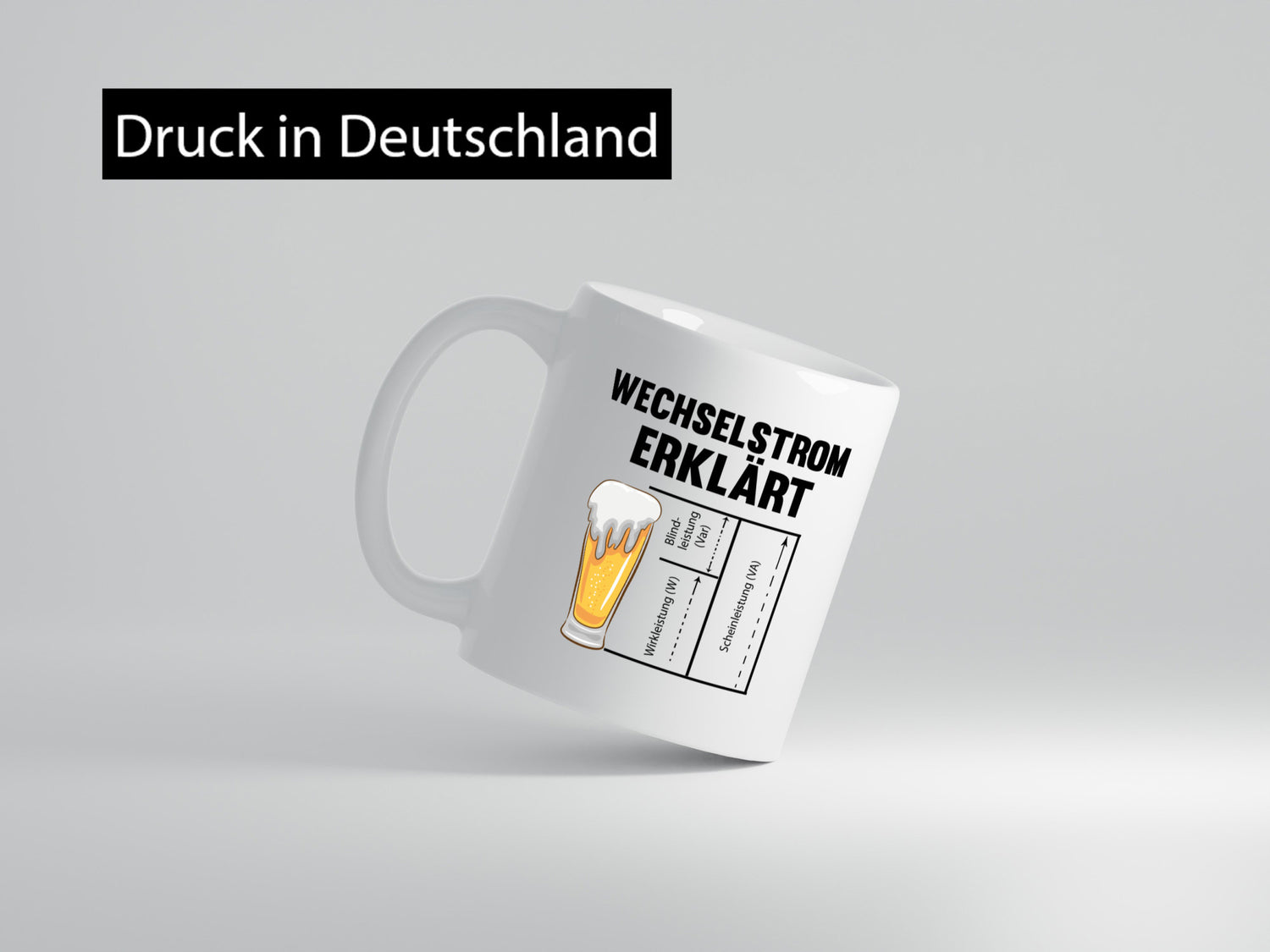 Wechselstrom erklärt | Humor Spruch Bier Elektrik lustiger Geschenk