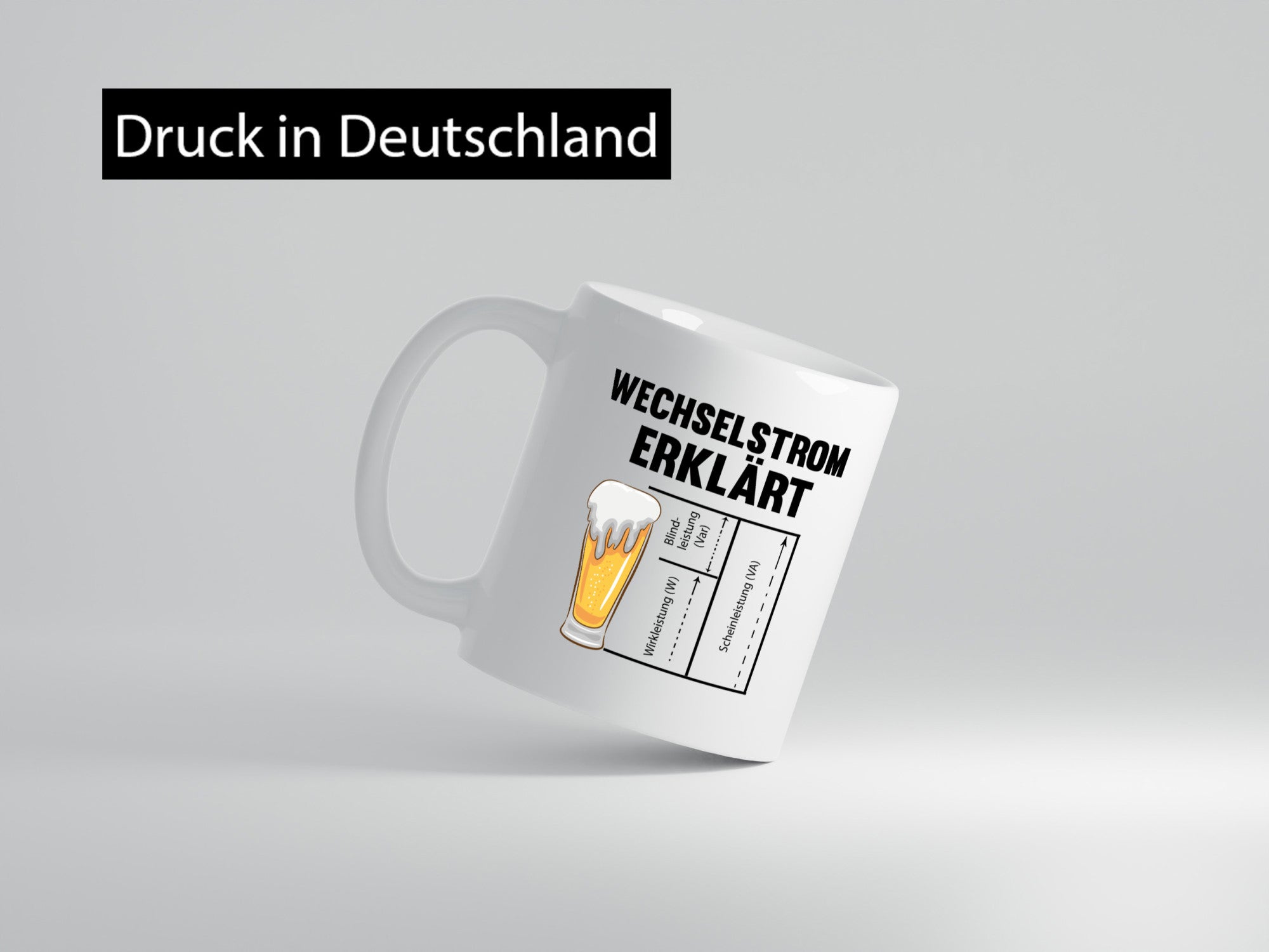 Wechselstrom erklärt | Humor Spruch Bier Elektrik lustiger Geschenk