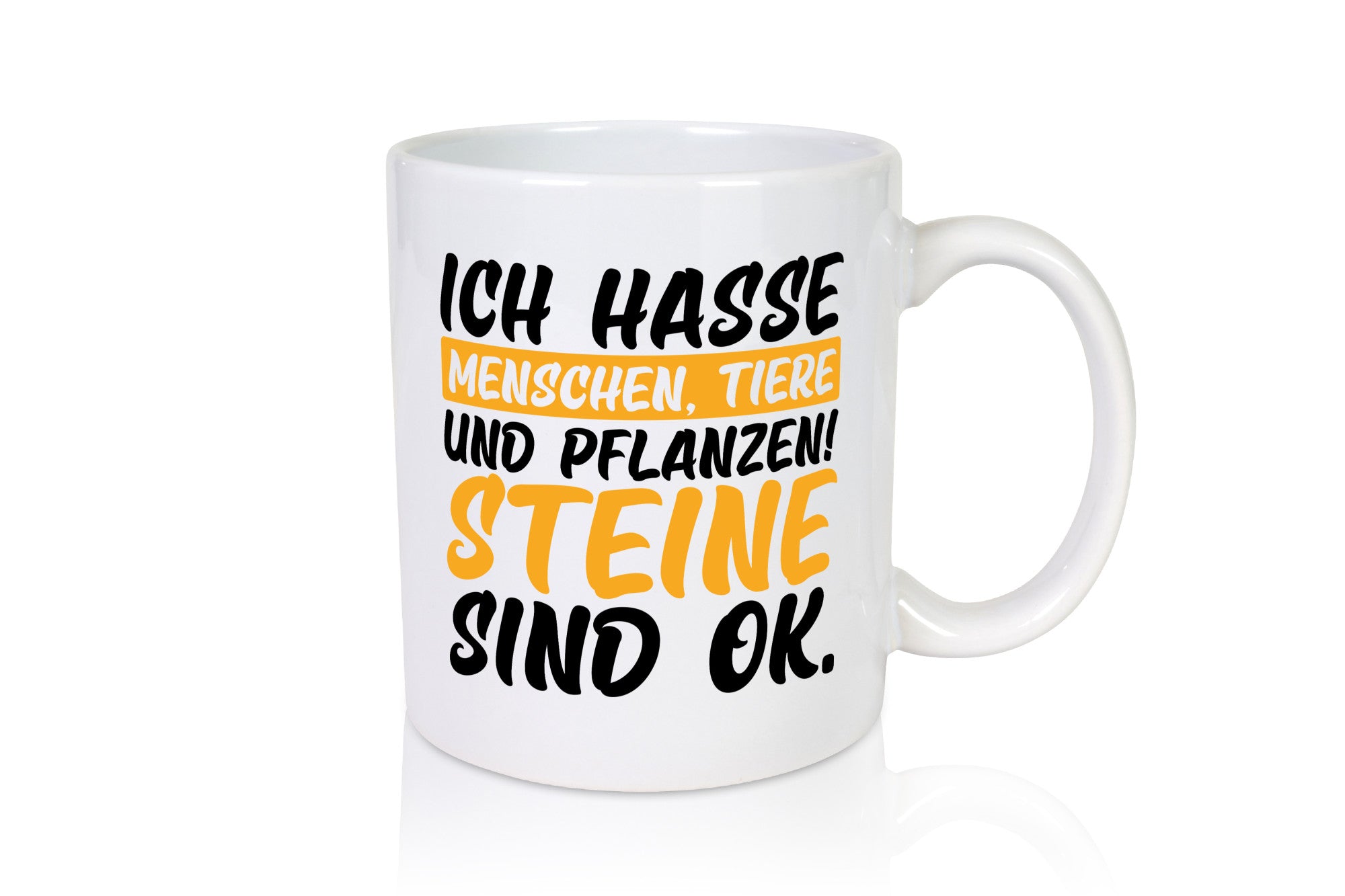 Ich hasse Menschen | Steine Sarkasmus witziger Spruch Geschenk Humor