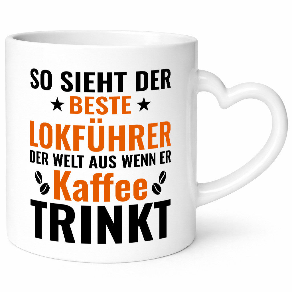 Kaffee trinkt: Lokführer | Zug Beruf lustiger Spruch Geschenk Arbeit Kollegen