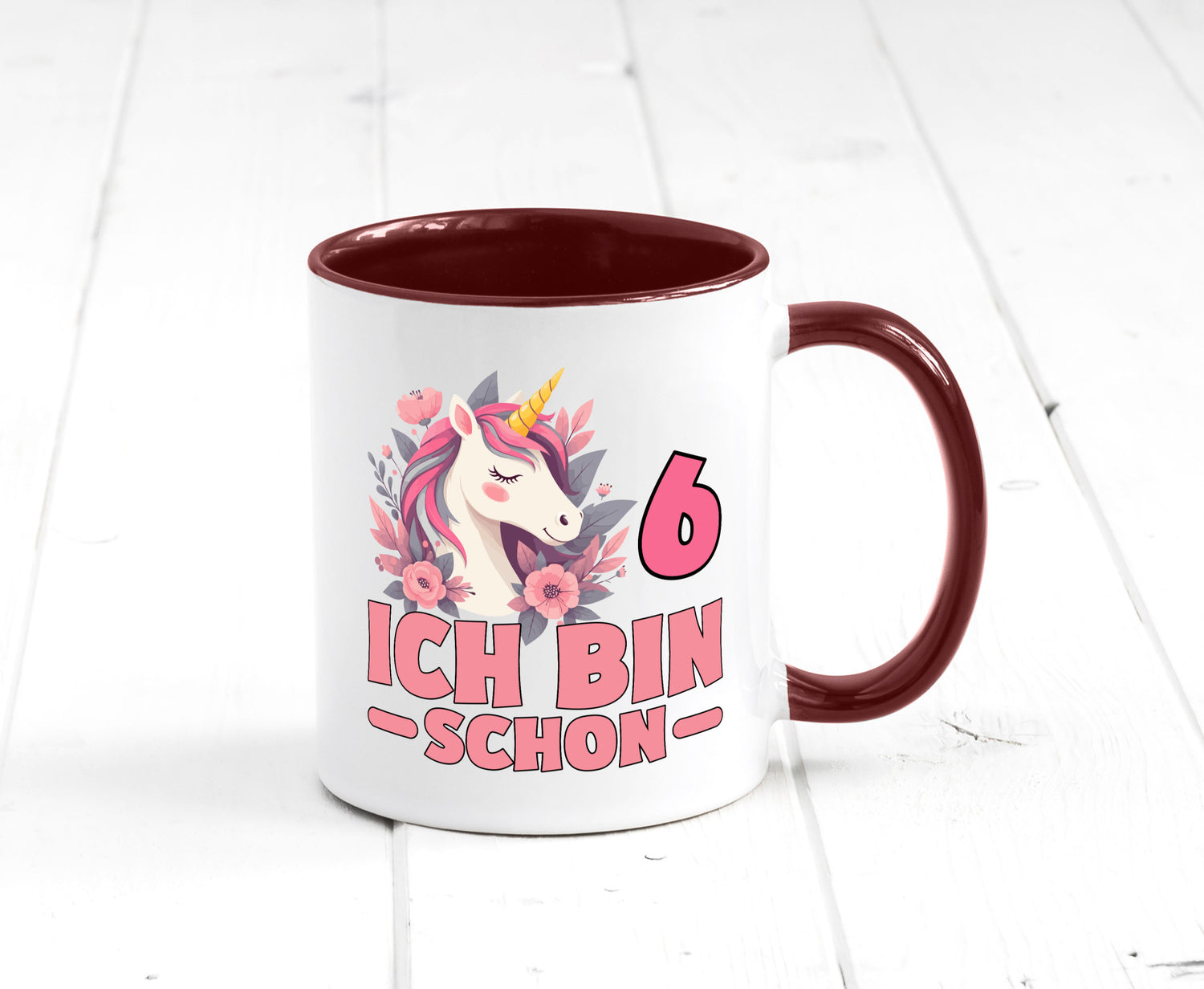 6. Geburtstag | 6 Jahre Einhorn bin schon Mädchen Geschenk Geschenkidee