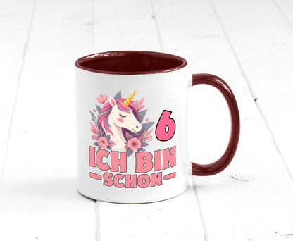 6. Geburtstag | 6 Jahre Einhorn bin schon Mädchen Geschenk Geschenkidee