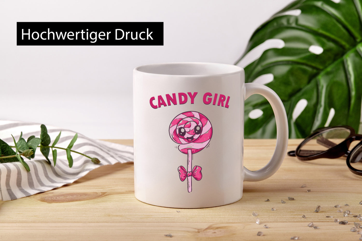 Candy Girl | Lolly Schleife Geschenkidee Humor Tasse