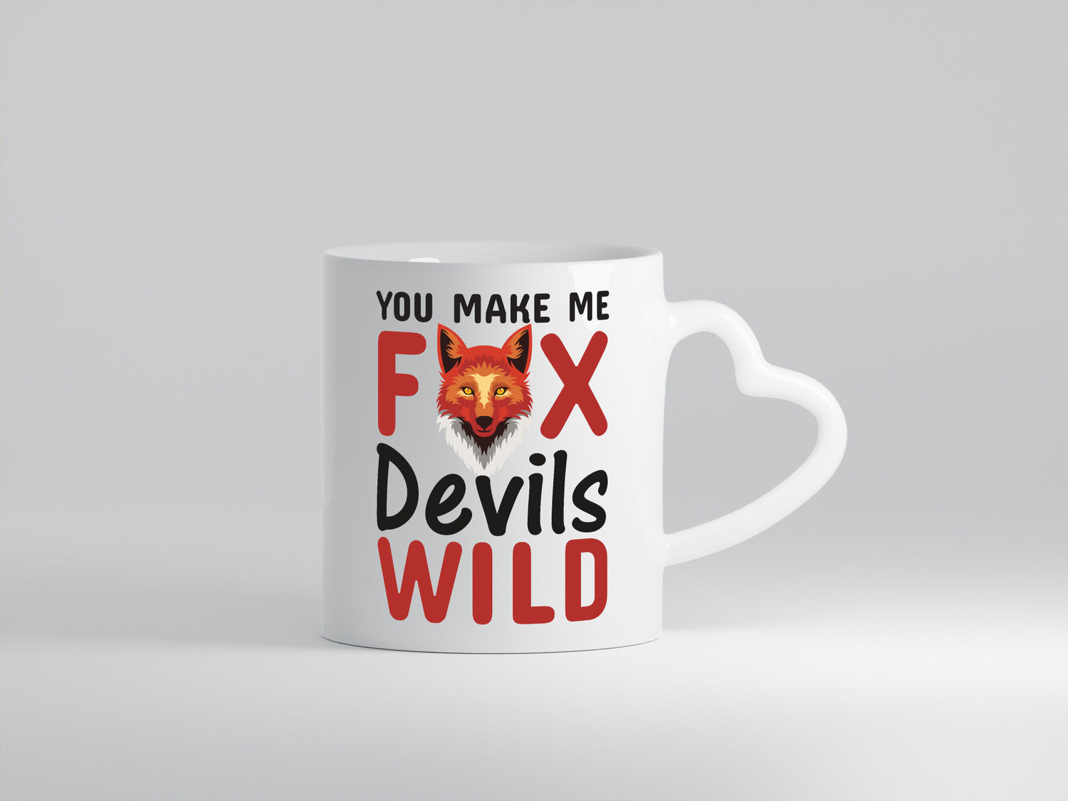 Denglisch | Englisch Spruch Fox Devils Wild v2 Humor Geschenkidee Tasse
