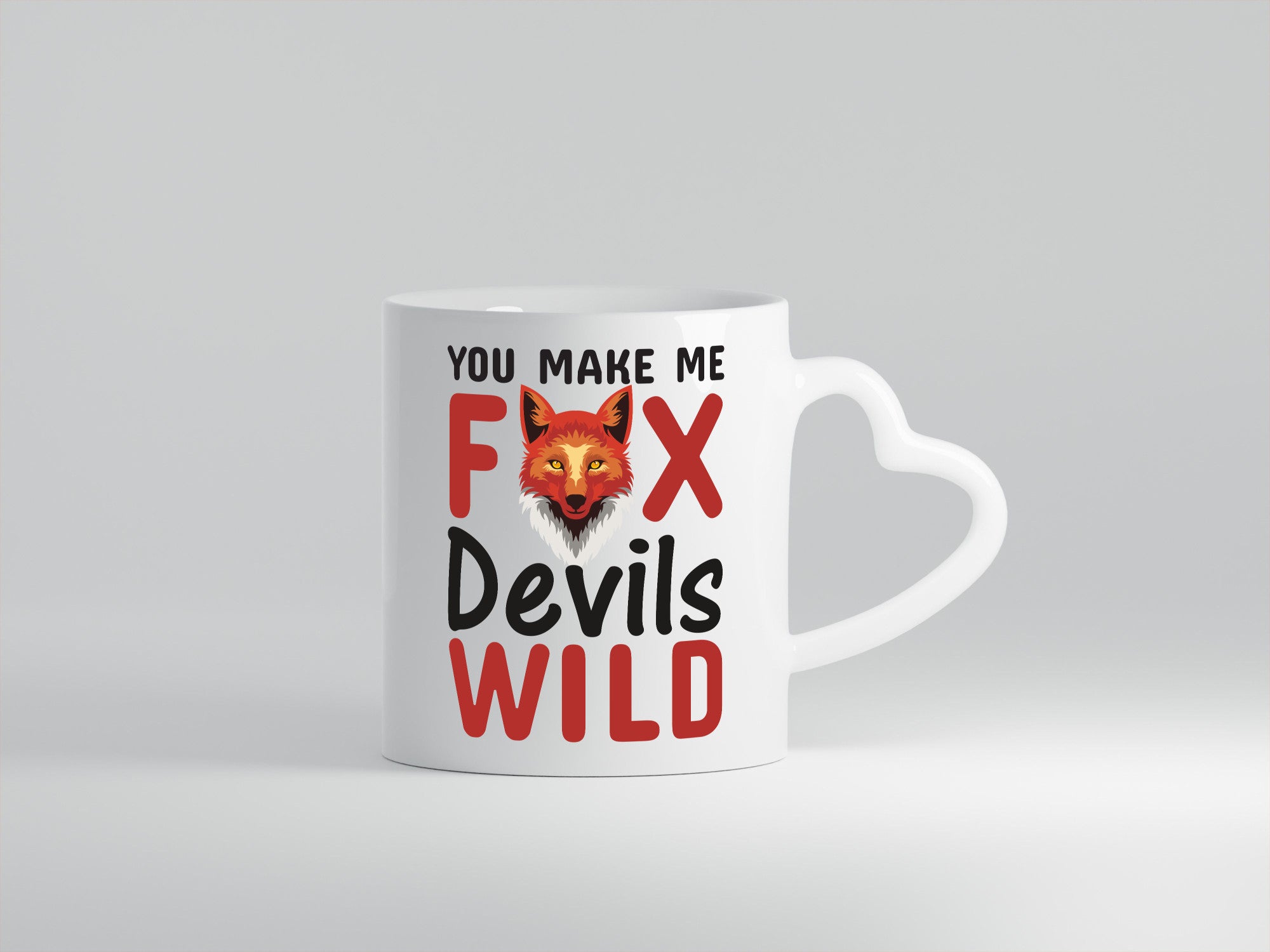 Denglisch | Englisch Spruch Fox Devils Wild v2 Humor Geschenkidee Tasse