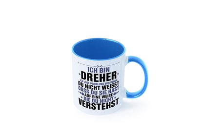 Löse Probleme: Dreher | Fräser lustiger Spruch Geschenk Humor Geschenkidee Tasse