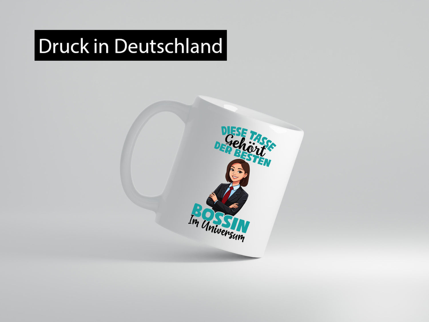 Im Universum: Bossin | Führungskraft Vorgesetzte Geschenkidee Humor Tasse