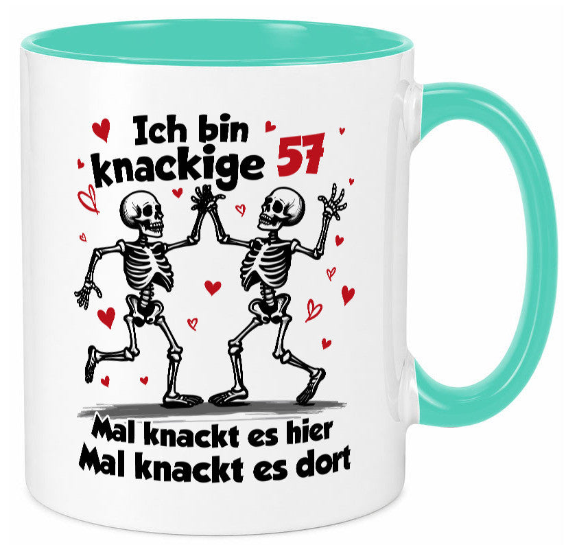57. Geburtstag | Knackige 57 Ich bin alt lustig Geschenkidee Geschenk Tasse