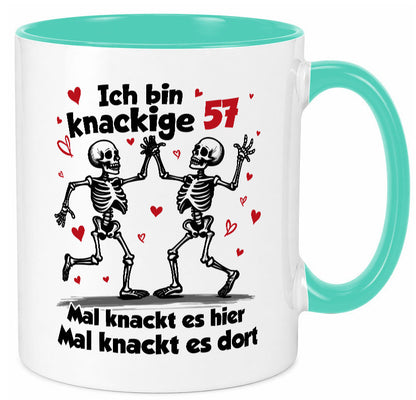 57. Geburtstag | Knackige 57 Ich bin alt lustig Geschenkidee Geschenk Tasse
