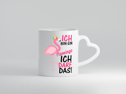 Ich bin ein Flamingo | Tier-Comic lustiger Spruch Blume Geschenk Tierliebhaber