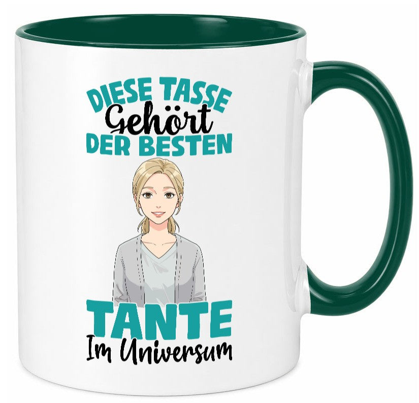 Im Universum: Tante | Nichte Schwester Familie lustig Geschenkidee Geschenk Tasse