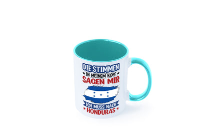 Honduras | Urlaub Stimmen in meinem Kopf Traumland Geschenkidee Humor Tasse