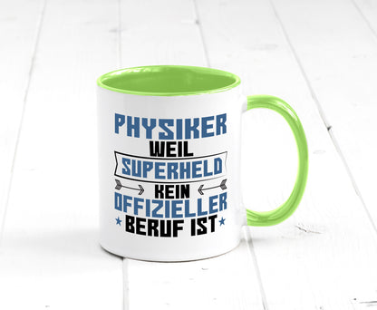 Superheld Physiker | Physik Geschenk Humor Geschenkidee lustiger Spruch Tasse