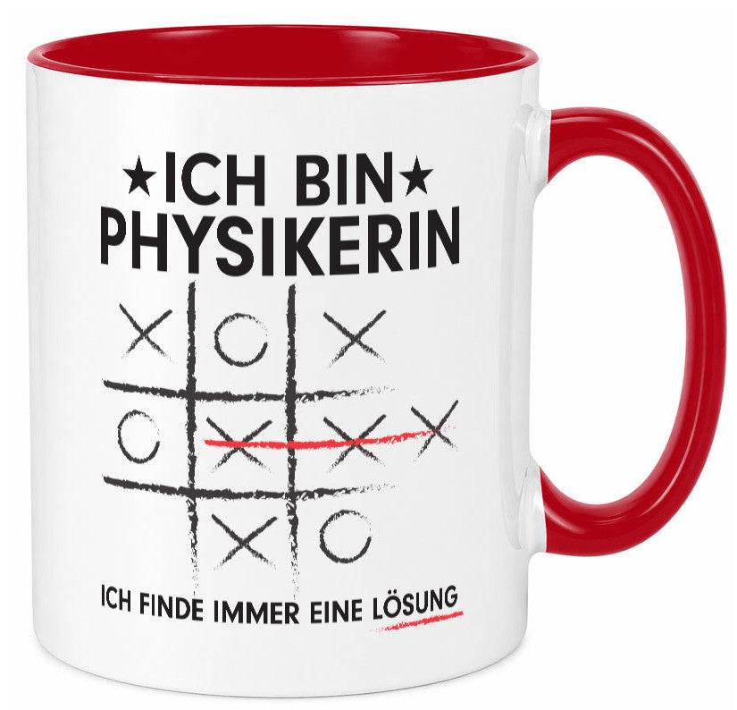 Löse Probleme: Physikerin | Physik Humor Geschenkidee Tasse