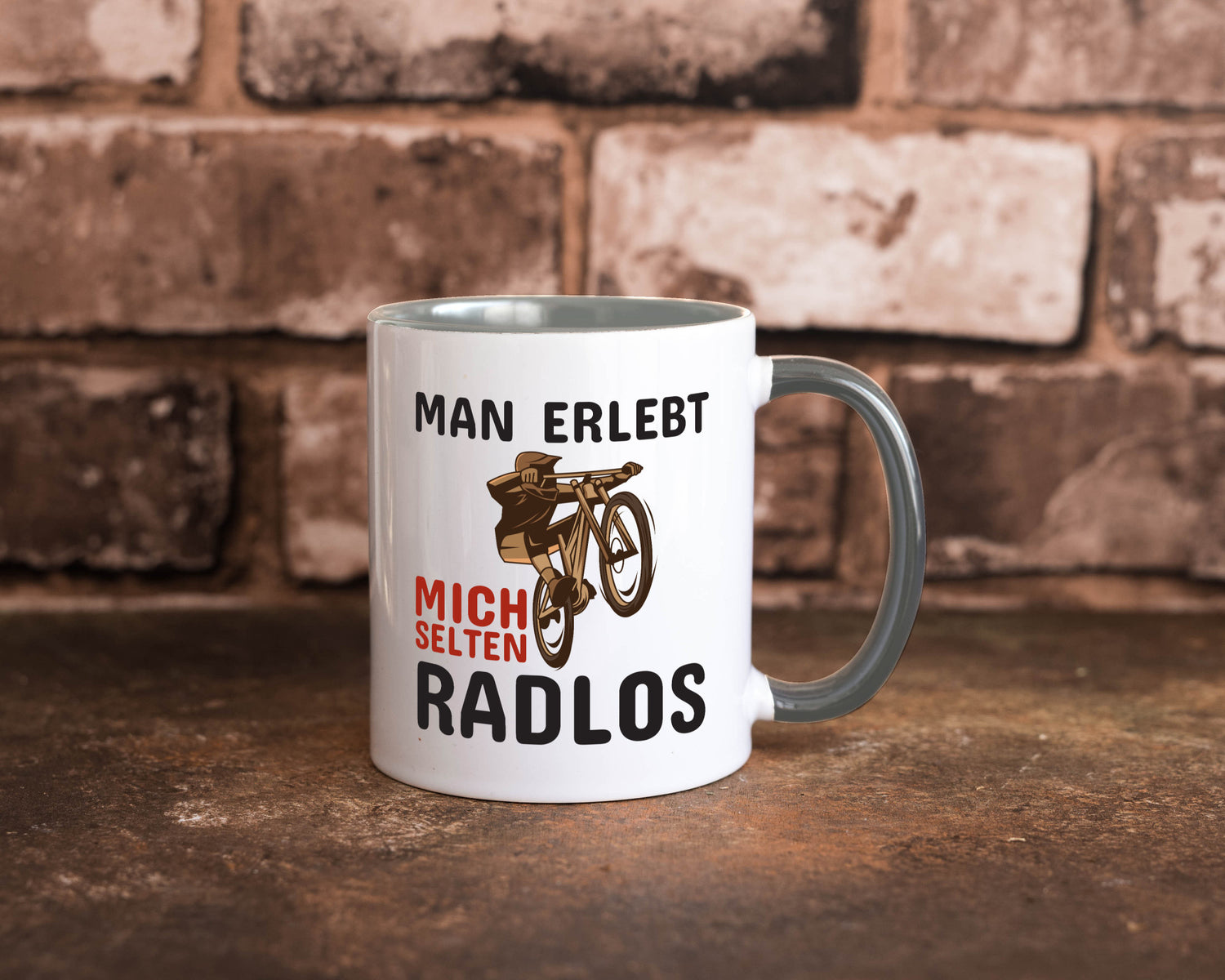 Selten Radlos | Spruchtasse Fahrrad Männer Humor lustiger Spruch Geschenk