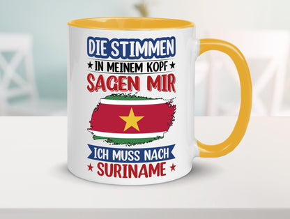 Suriname | Urlaub Stimmen in meinem Kopf Traumland v2 Geschenk Humor
