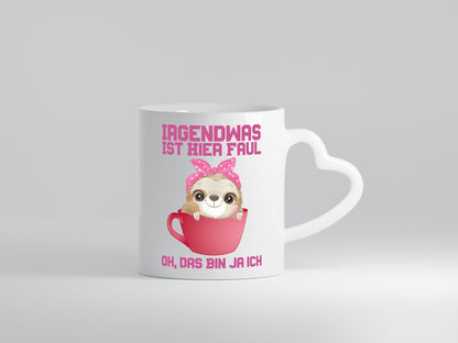 Irgendwas Ist hier Faul lustig Humor Geschenkidee Geschenk Tasse