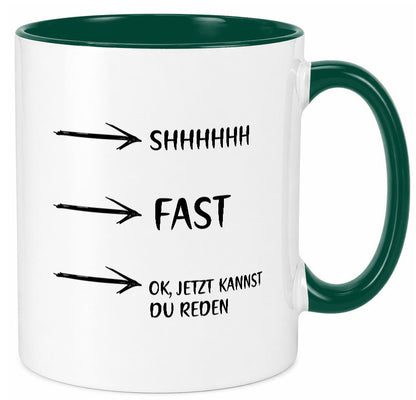 Jetzt kannst du reden | Morgenmuffel Kaffeetrinker Humor Geschenkidee Tasse