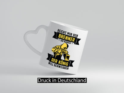 König will schweissen | Schweisser Sterne lustiger Spruch Geschenk Humor