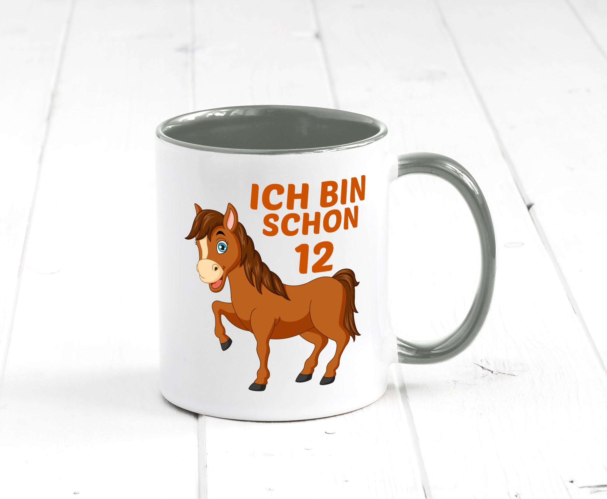 12. Geburtstag | Ich bin schon 12 Pferde Pony Geschenkidee Humor Tasse