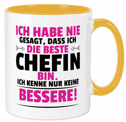 Die Beste Chefin | Führungskraft Vorgesetzte Geschenkidee Arbeit Kollegen Büro Tasse