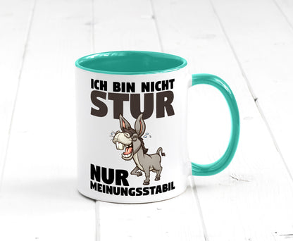 Sturer Esel | Sturkopf Tasse Dickkopf Spruch Humor lustiger Geschenk