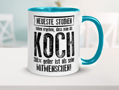 Neuste Studien: Koch | Chefkoch Humor Arbeit Kollegen Büro Geschenkidee Tasse