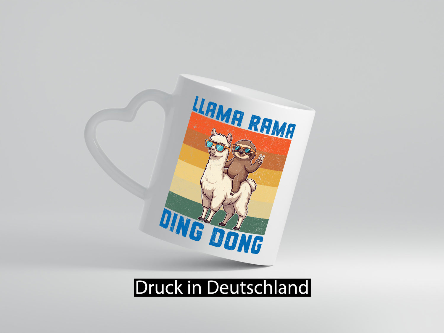 Lama rama ding dong | Faultier lustiger Spruch Geschenk Tierliebhaber Humor