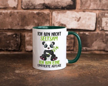 Ich bin nicht seltsam | süßer Pandabär lustiger Spruch Humor Geschenkidee Tasse