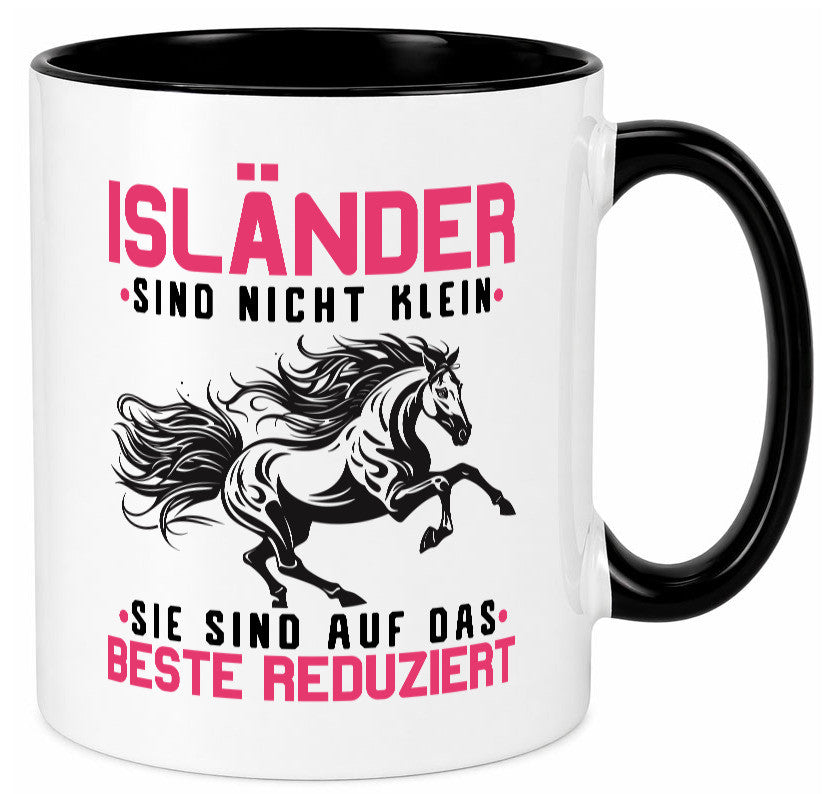Isländer sind nicht klein | auf das beste Reduziert Pferd Geschenk Humor Tasse