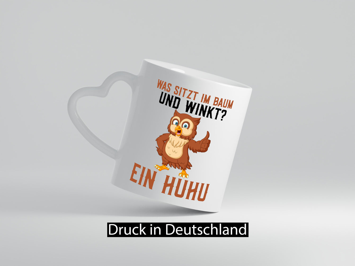 Was sitzt im Baum | Uhu Comic Eule Witz Geschenk Humor Geschenkidee lustiger