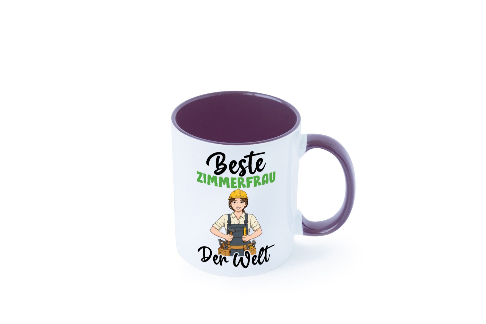 Beste Zimmerfrau| Holzbau | Handwerkerin v2 Geschenk Humor Geschenkidee