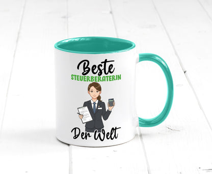 Beste Steuerberaterin | Steuer Beratung v2 Geschenkidee Humor Tasse