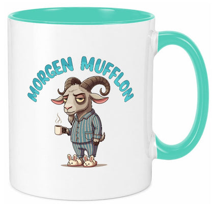 Morgen Mufflon | Morgenmuffe v2 lustig Humor Geschenkidee Geschenk Tasse