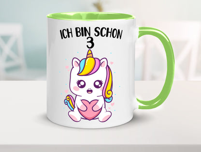 3. Geburtstag | Ich bin schon 3 Jahre Einhorn Mädchen lustig Geschenkidee